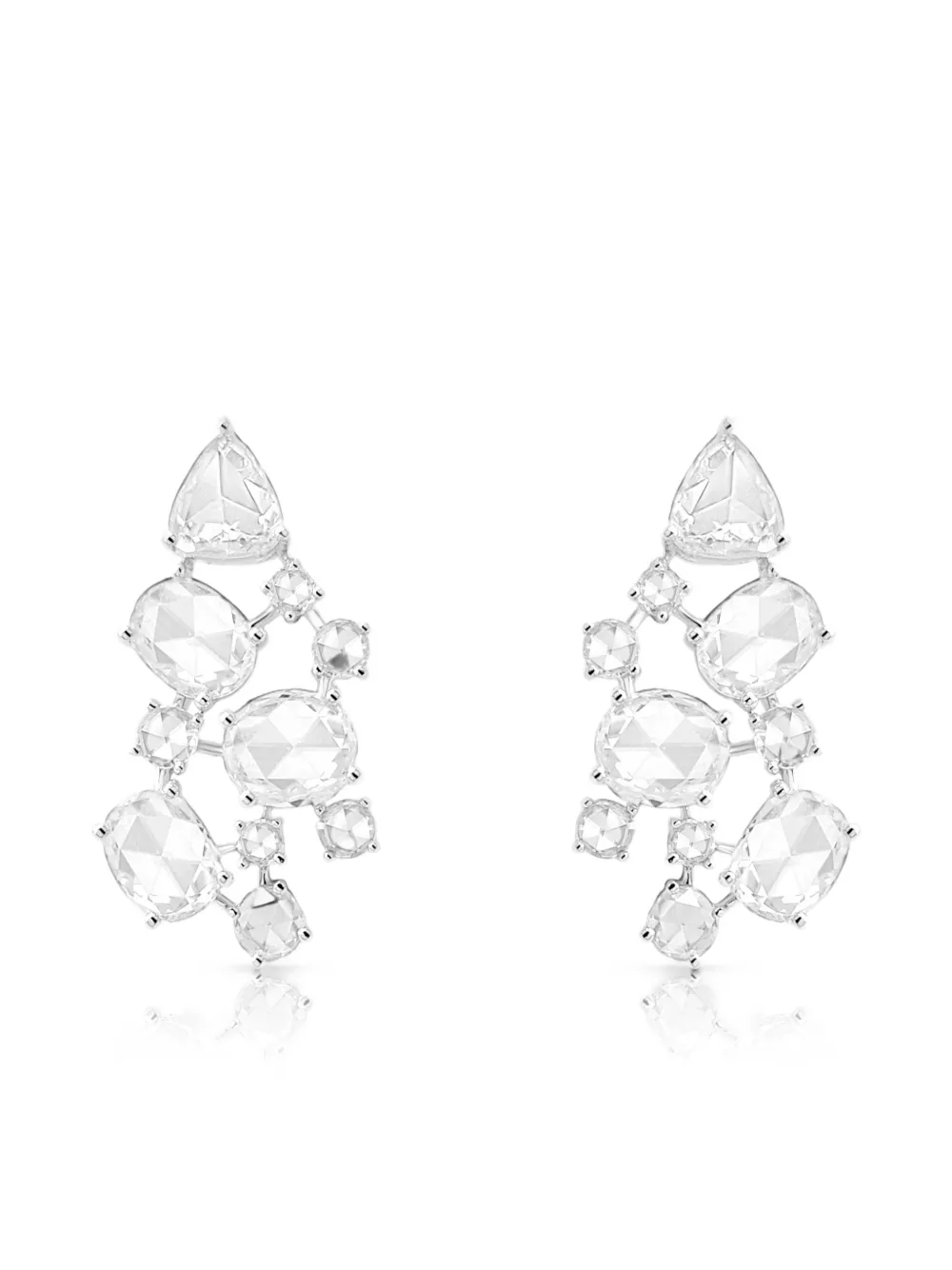 HYT Jewelry rose-cut diamond earrings - Argento