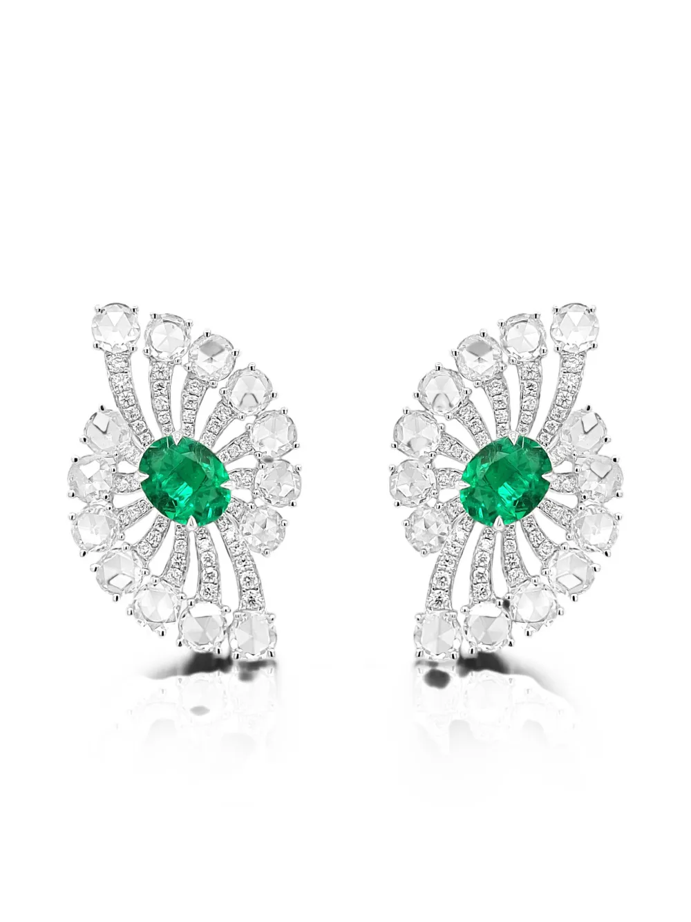 HYT Jewelry emerald and diamond earrings - Argento