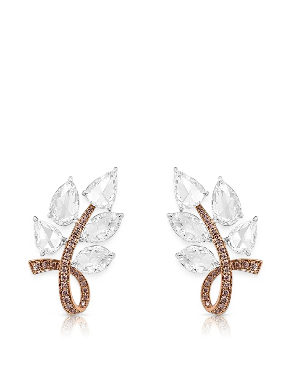 HYT Jewelry diamond rose-cut earrings - Rosa