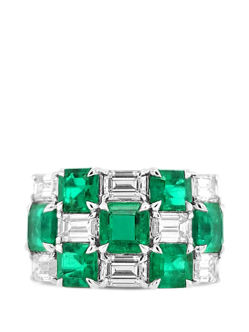 HYT Jewelry emerald and diamond ring - Argento