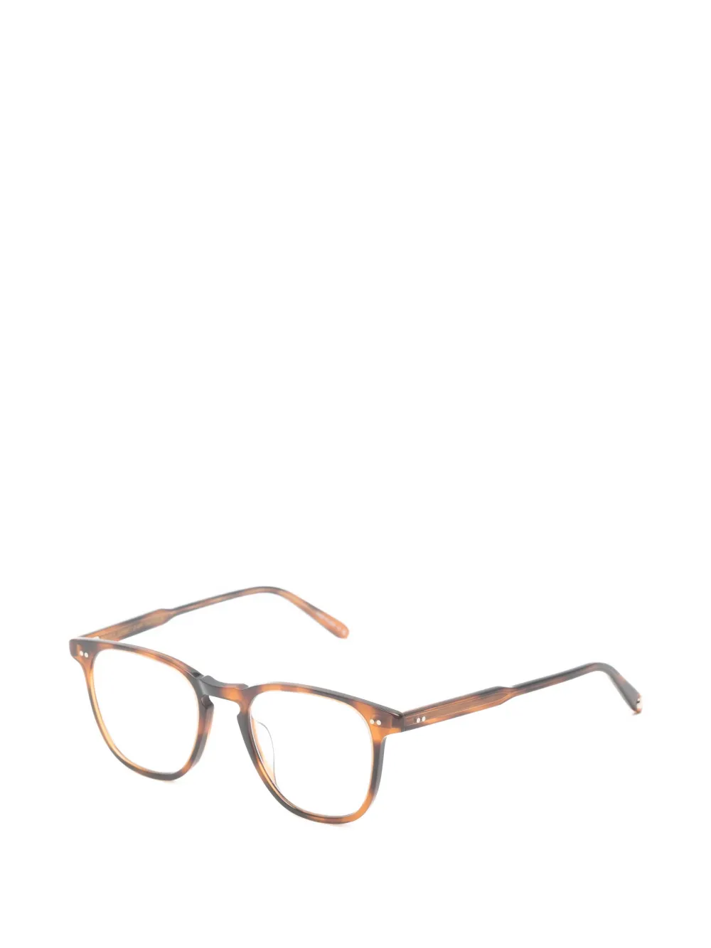 Garrett Leight Bril met schildpadschild-effect Bruin