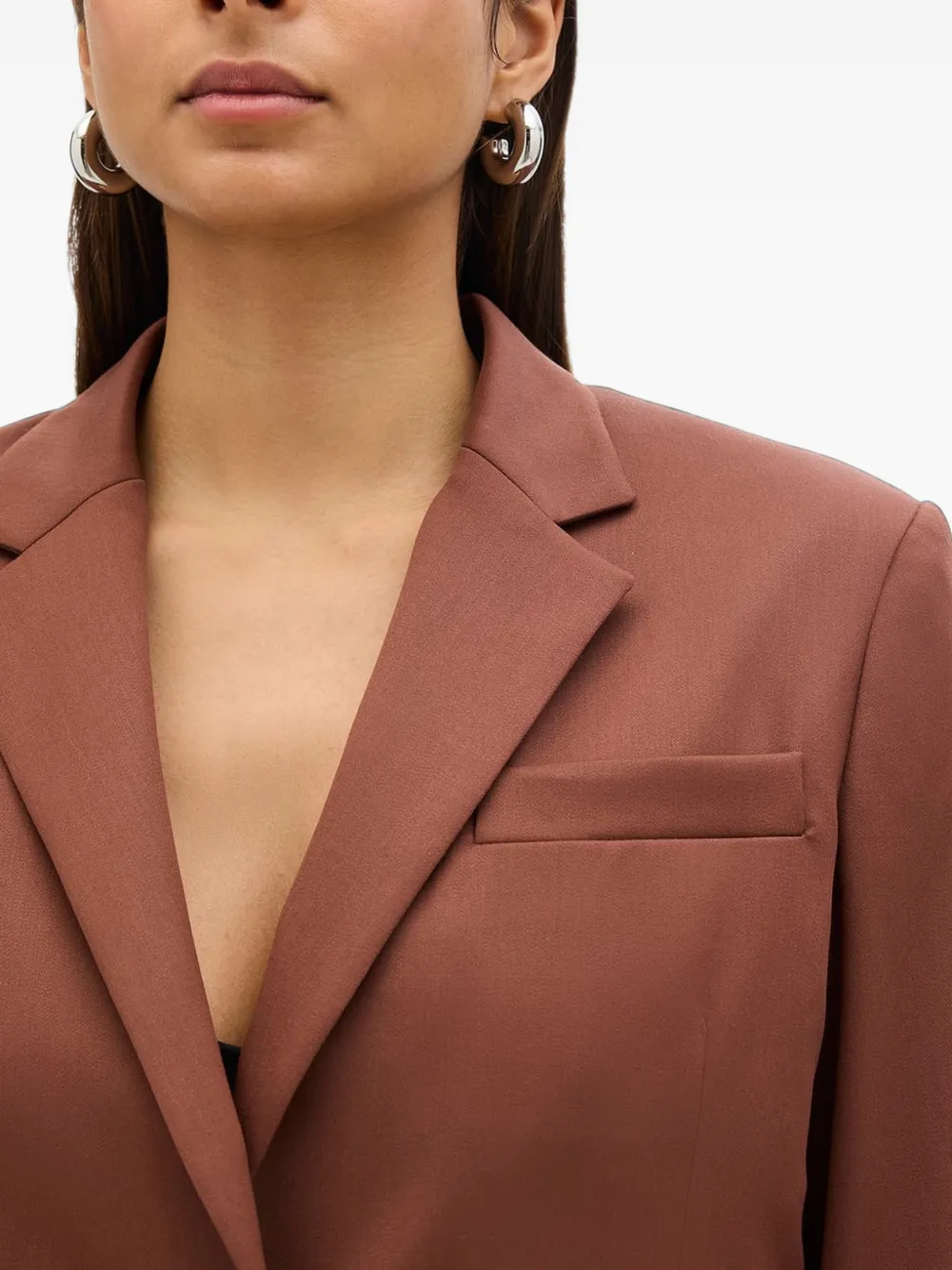 Another Tomorrow relaxed-fit single-breasted blazer Bruin