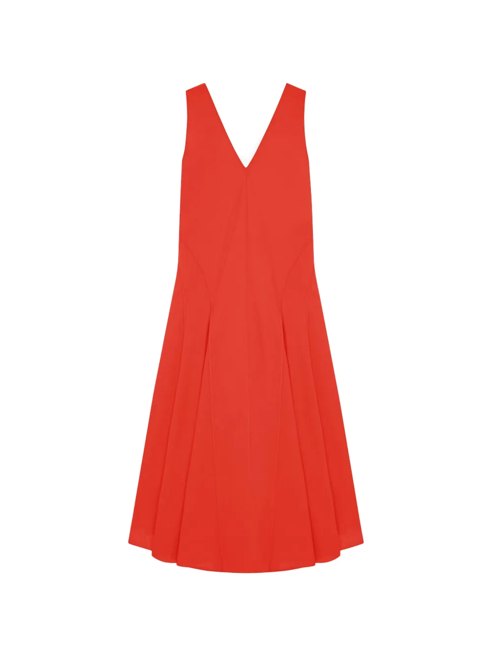 Another Tomorrow pleated maxi dress Rood