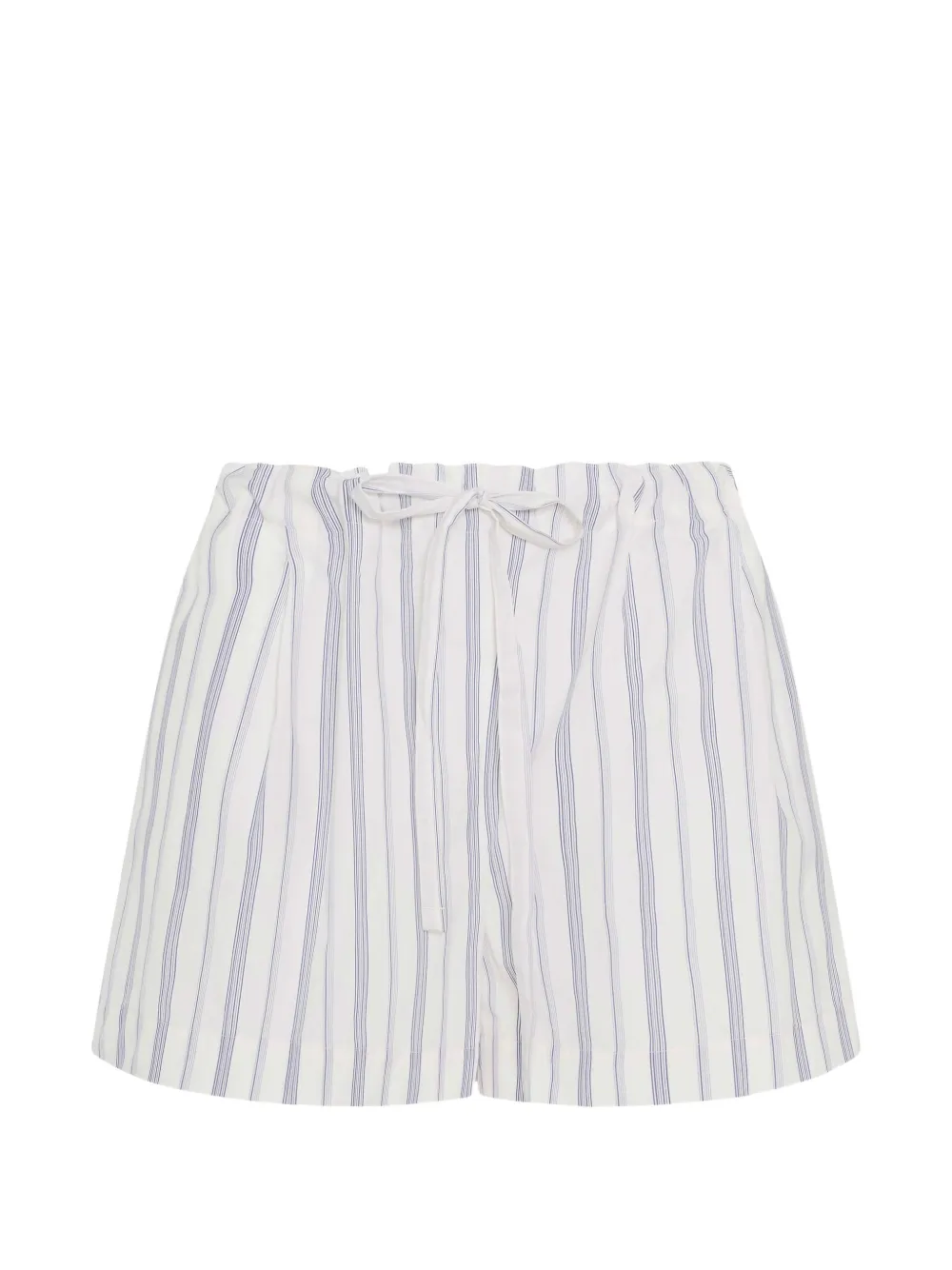 Another Tomorrow striped cotton shorts Wit