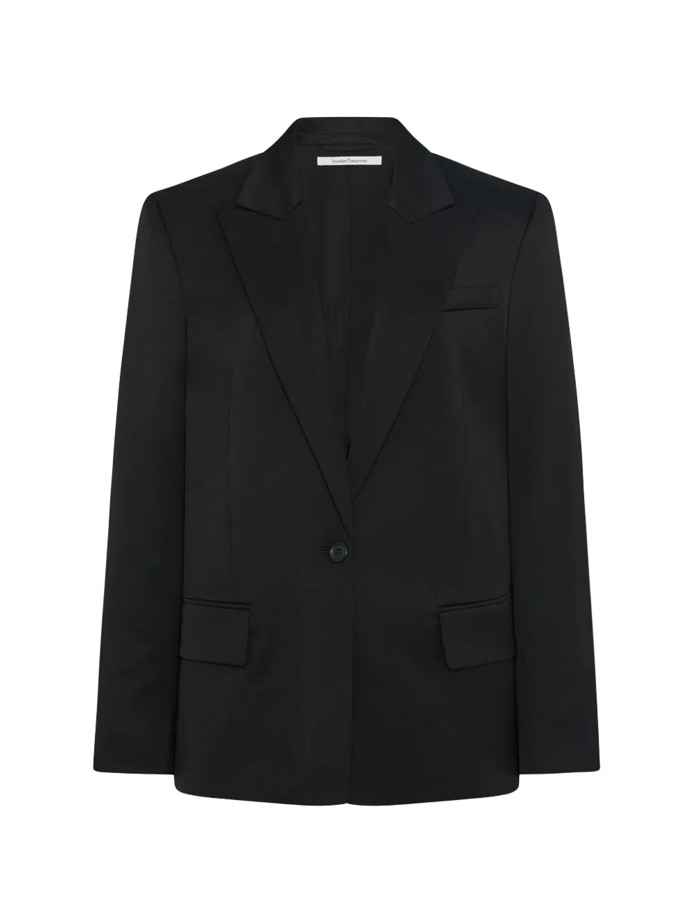 Another Tomorrow single-breasted tailored jacket - Schwarz
