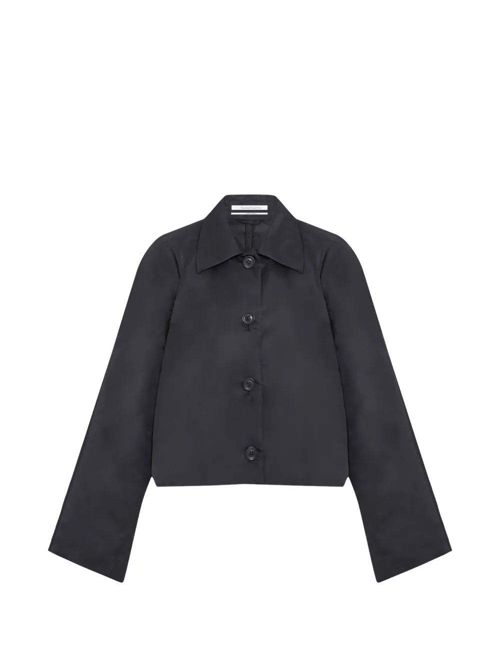 Another Tomorrow Balmacaan jacket Zwart