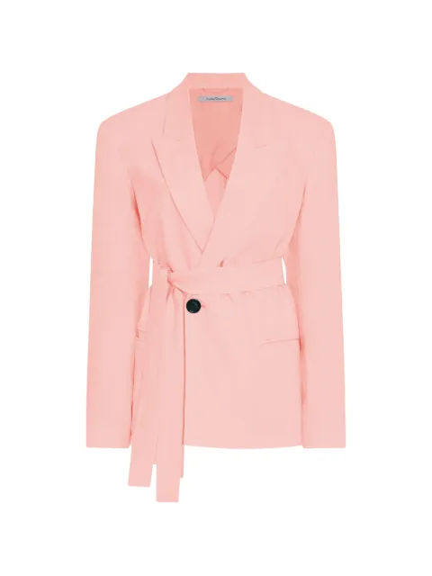 Another Tomorrow double-breasted fitted blazer