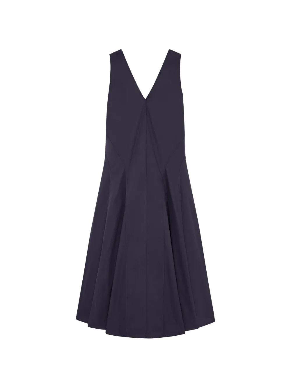 Another Tomorrow pleated maxi dress Blauw