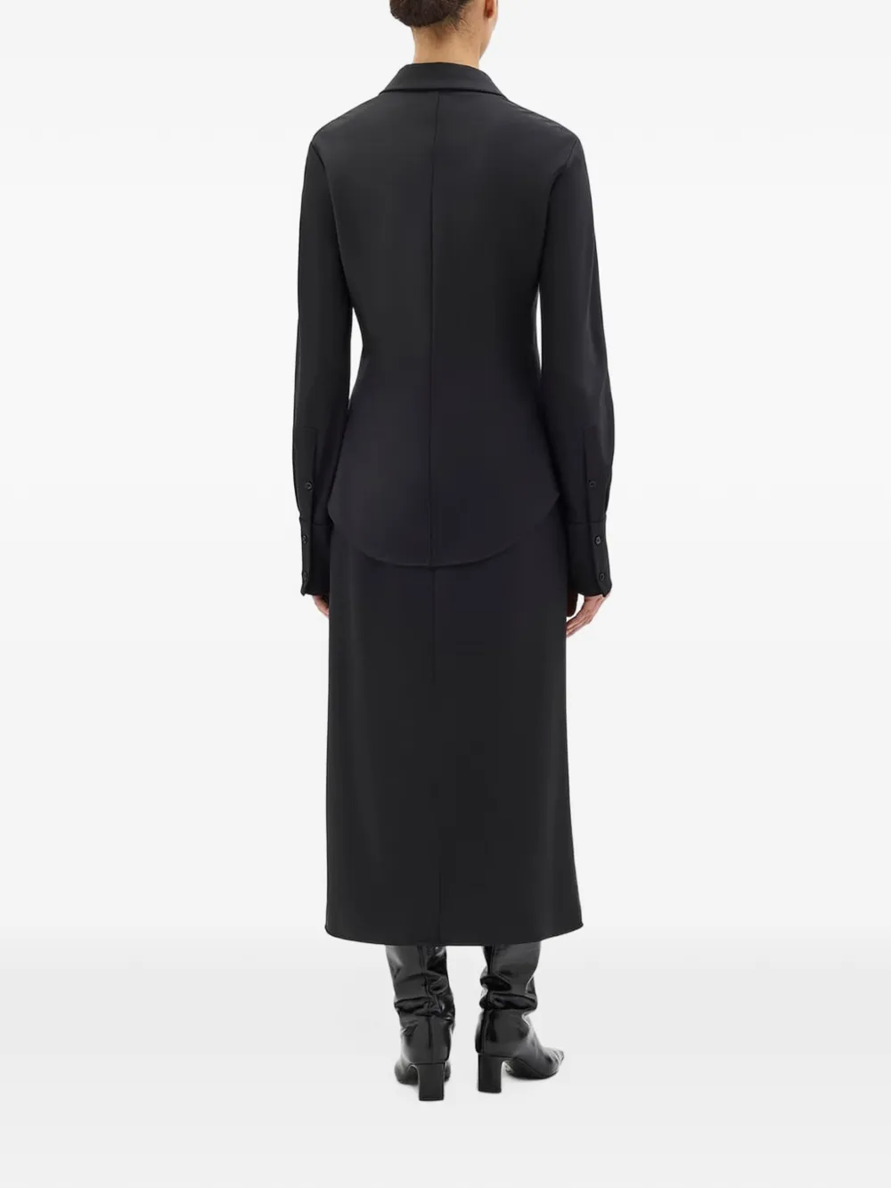 Another Tomorrow Bias long-sleeve shirt Zwart