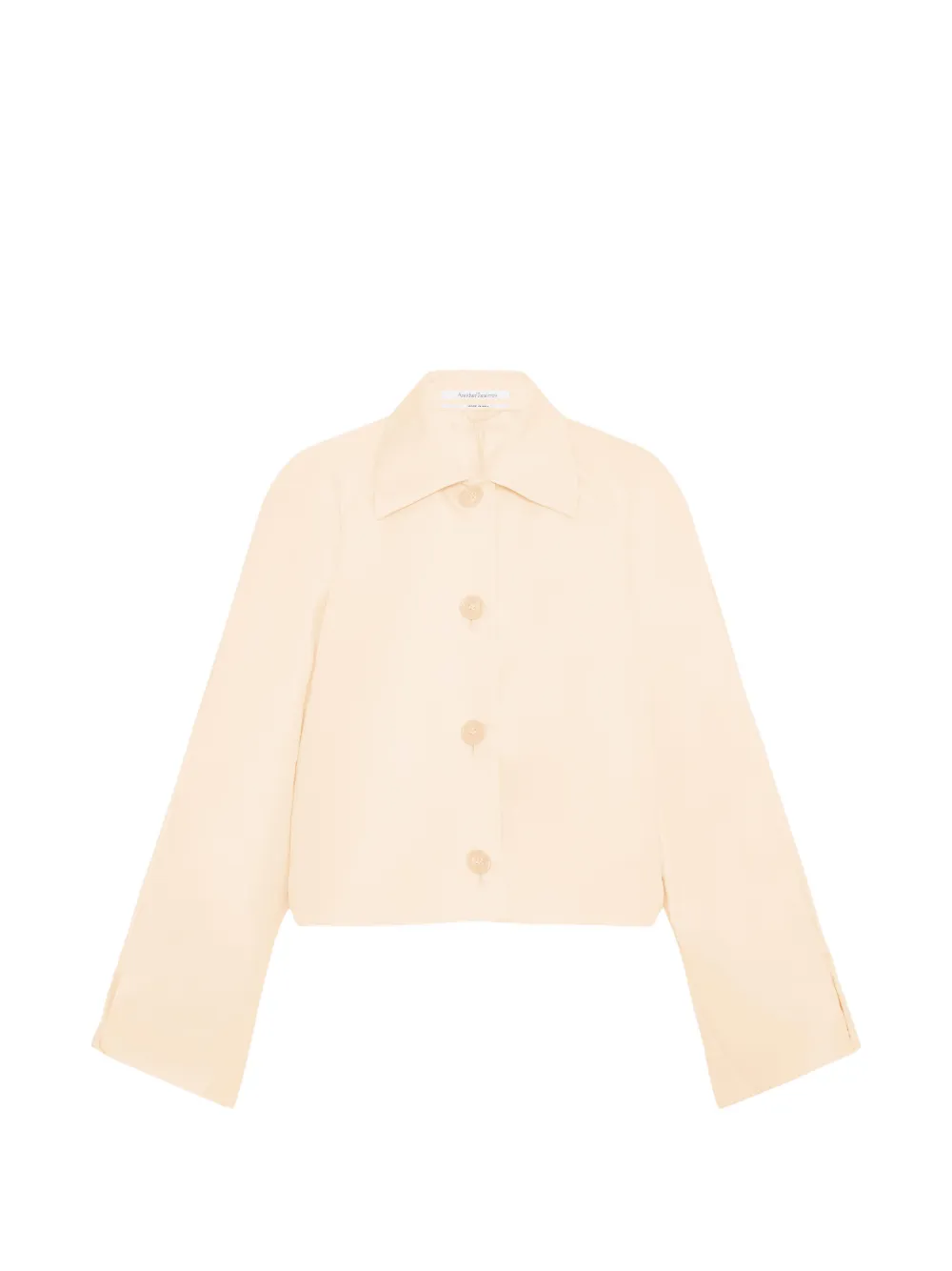 Another Tomorrow Balmacaan Short Jacket In Neutral