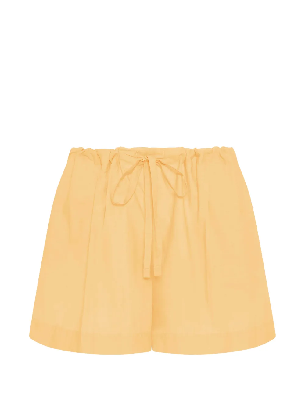 Another Tomorrow pleated cotton shorts Geel