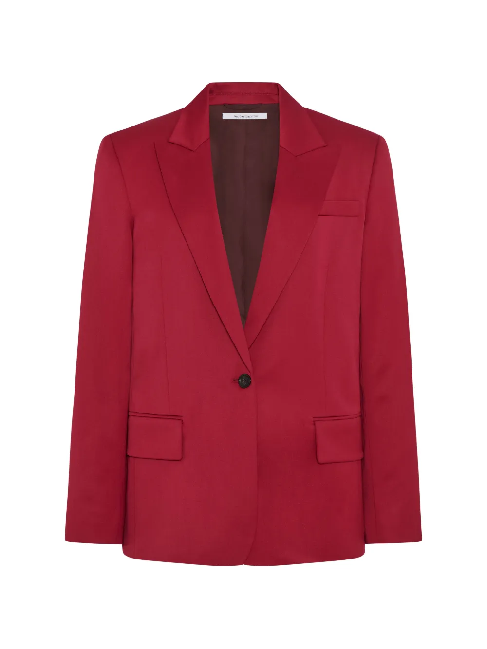 Another Tomorrow single-button relaxed blazer - Rot