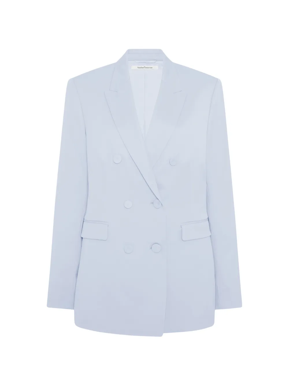 Another Tomorrow double-breasted blazer Blauw