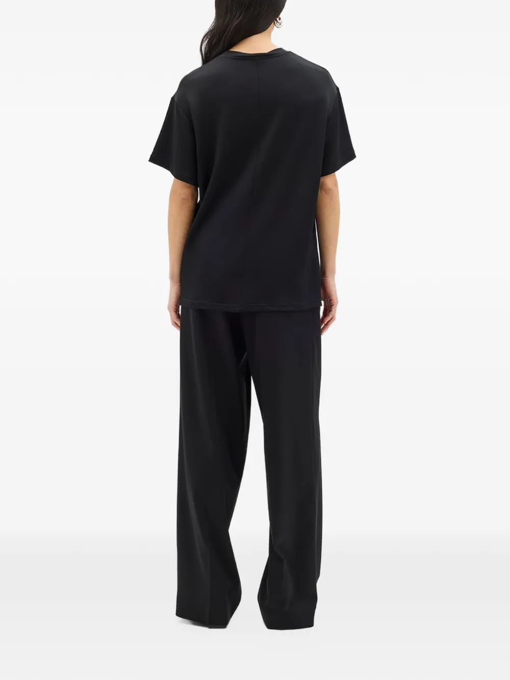 Another Tomorrow relaxed-fit short-sleeve T-shirt Zwart