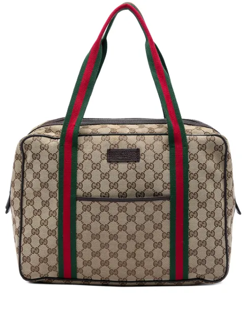 Gucci Pre-Owned 2016-2026 GG Canvas Web business bag