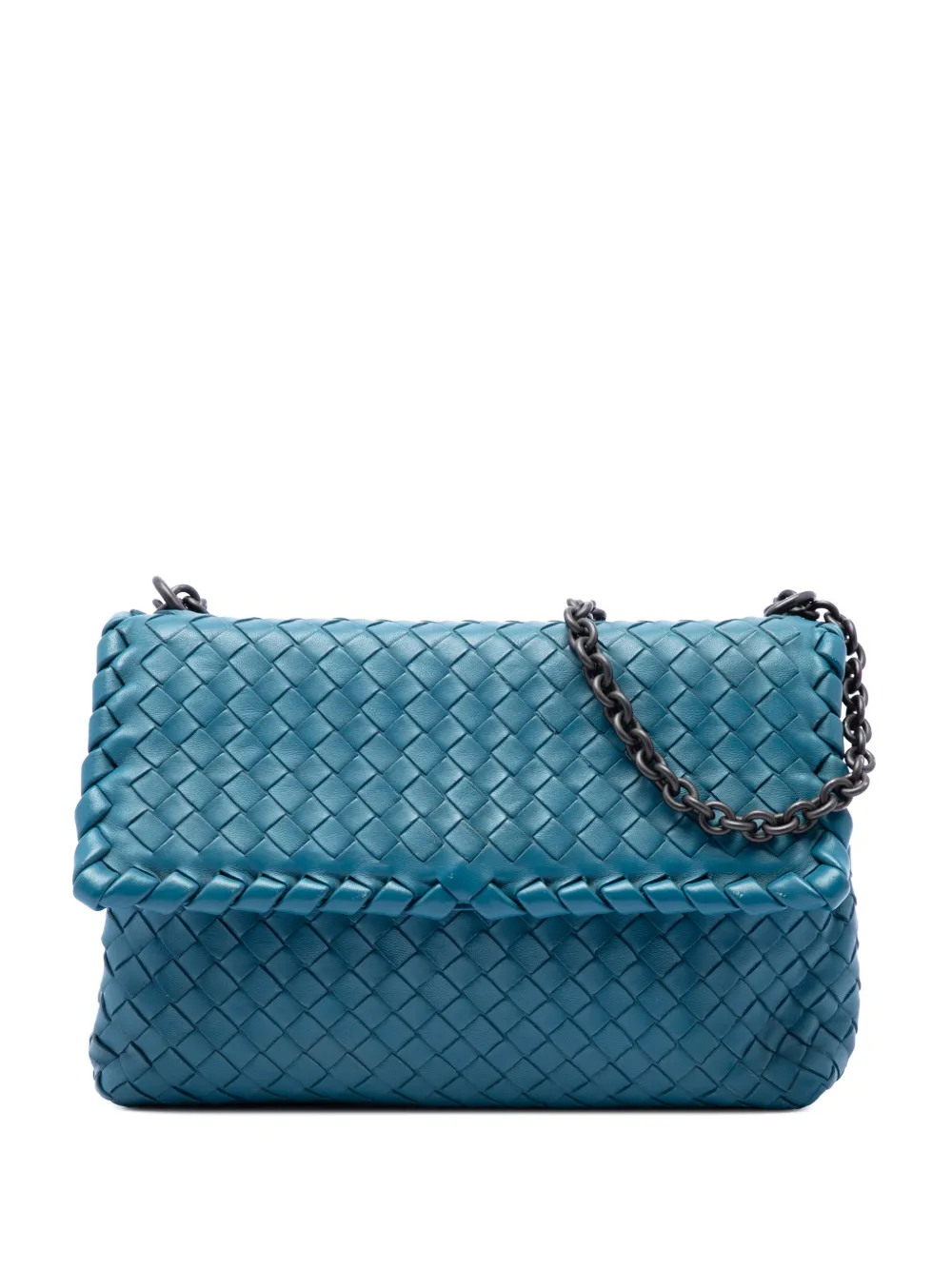 Bottega Veneta Pre-Owned 2012-2026 Small Nappa Intrecciato Olimpia shoulder bag - Blau