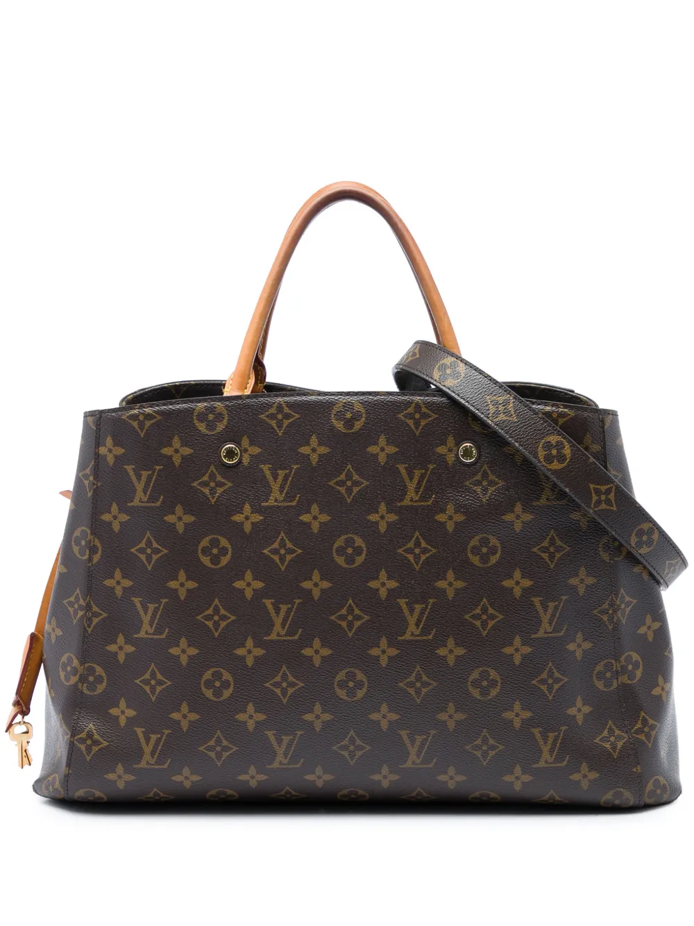 Louis Vuitton Pre-Owned 2015 Monogram Montaigne GM satchel - Marrone