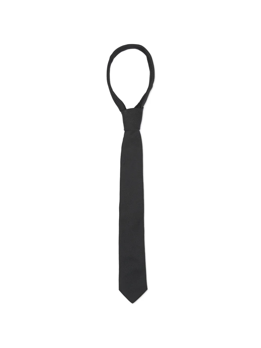 Sergio Carignani textured silk tie Zwart