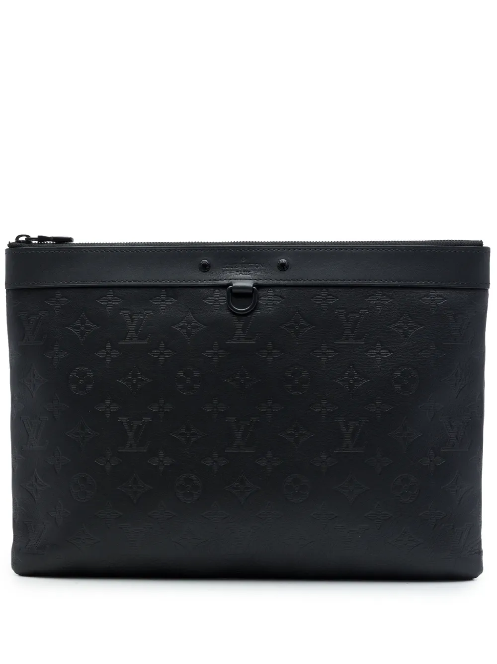 Louis Vuitton Pre-Owned 2019 Monogram Shadow Discovery Pochette clutch bag - Nero