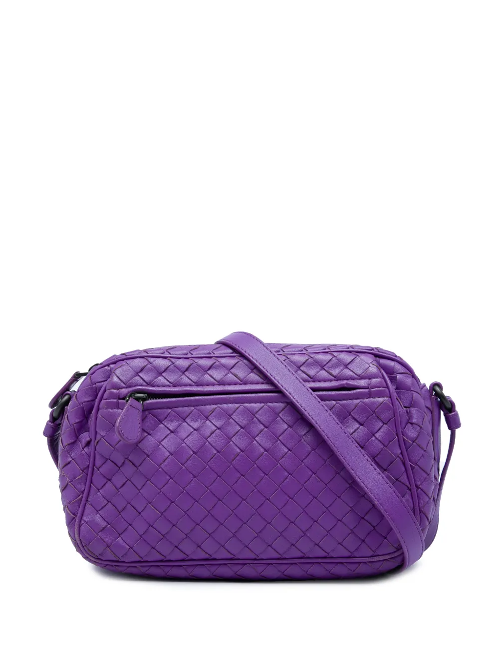 Bottega Veneta Pre-Owned 2012-2026 Nappa Intrecciato crossbody bag - Violett
