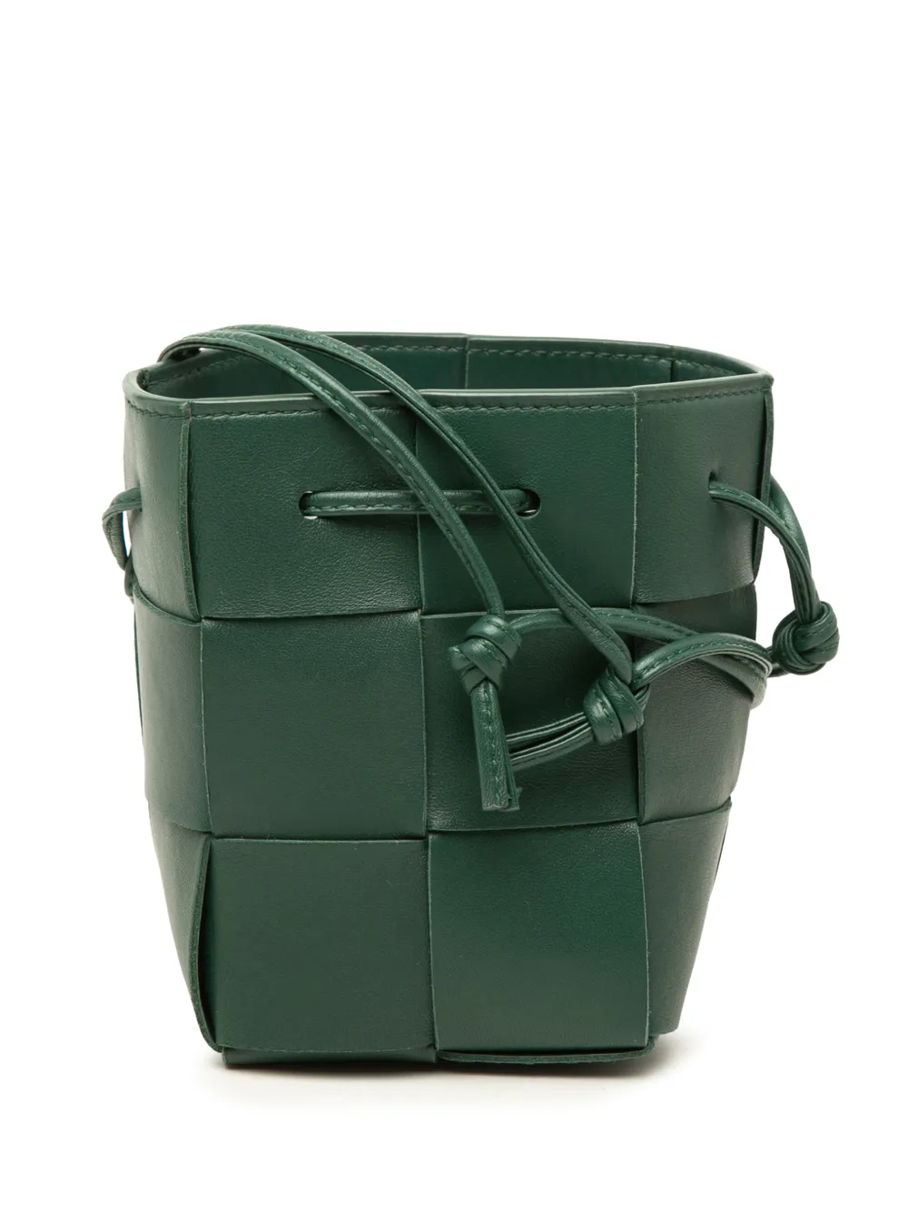 Bottega Veneta Pre-Owned 2012-2026 Mini Nappa Maxi Intrecciato Cassette bucket bag - Grün