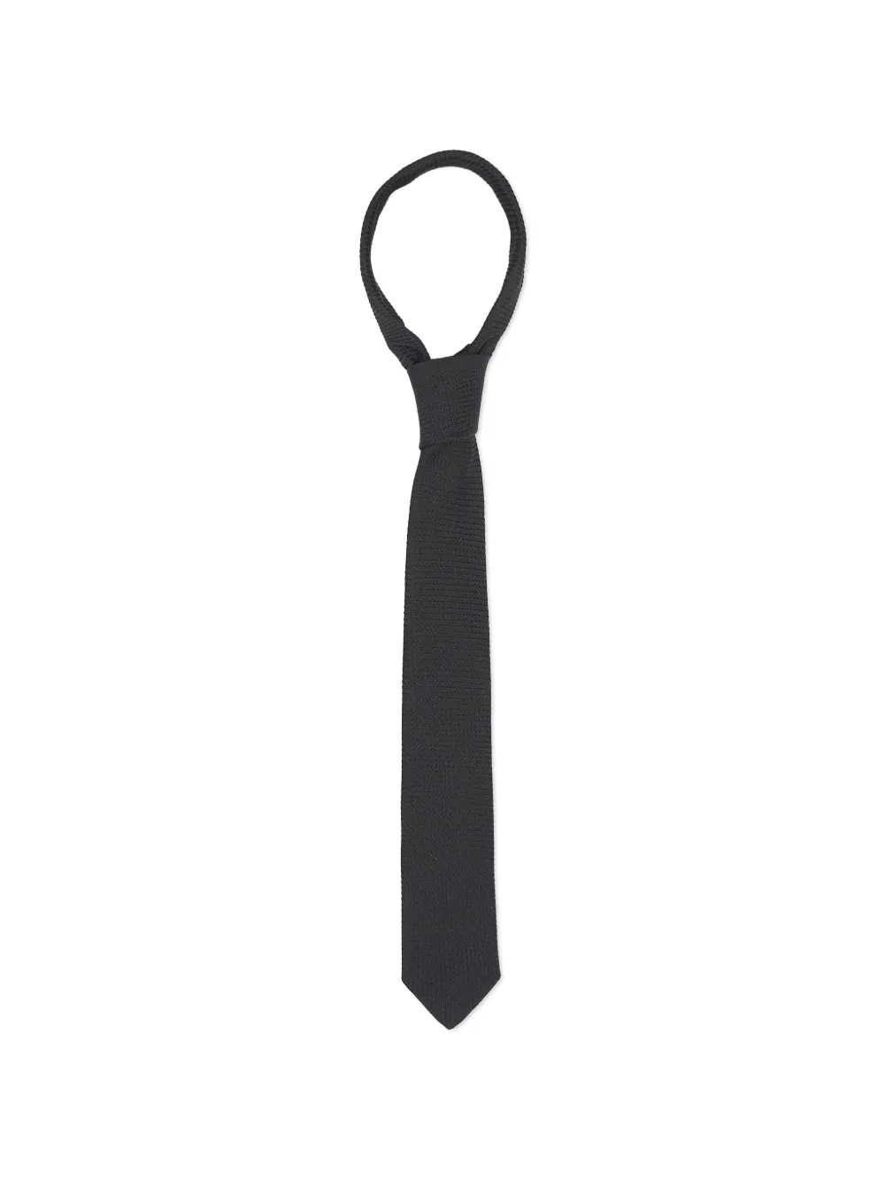 Sergio Carignani textured silk tie Zwart