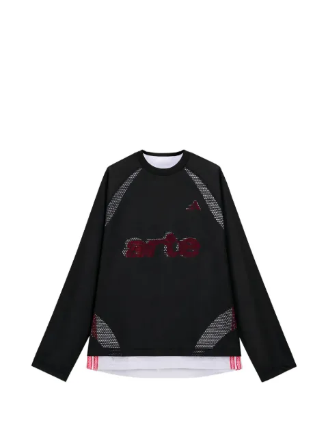 adidas playera manga larga con logo estampado en colaboración con Arte Antwerp