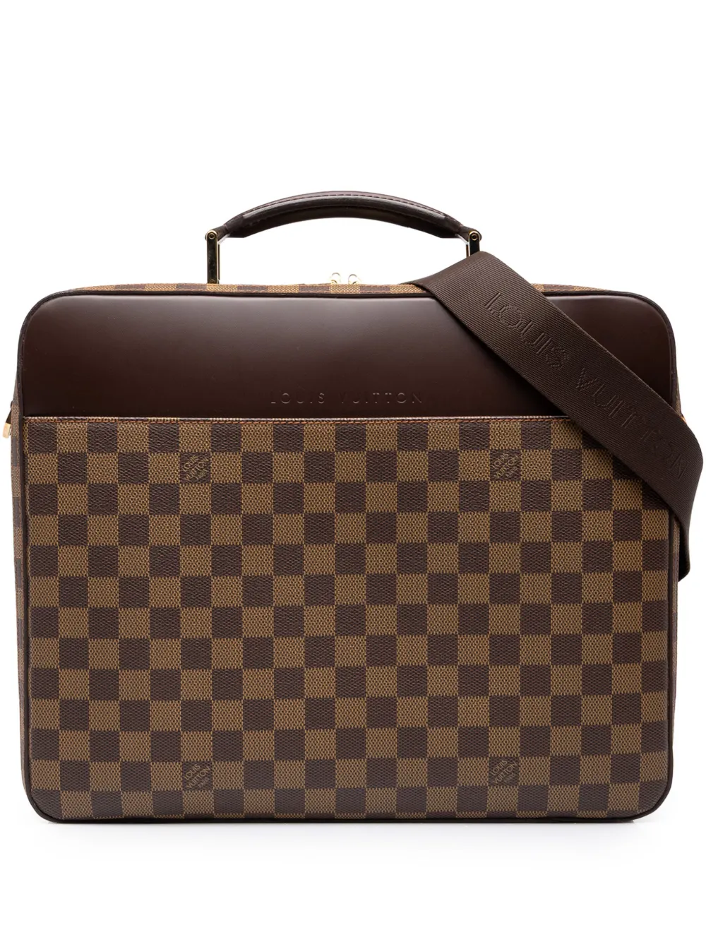 Louis Vuitton Pre-Owned 2005 Damier Ebene Porte Ordinateur Sabana business bag - Braun