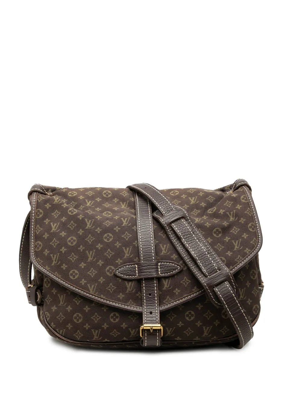 Louis Vuitton Pre-Owned 2007 Monogram Mini Lin Saumur 30 crossbody bag - Braun
