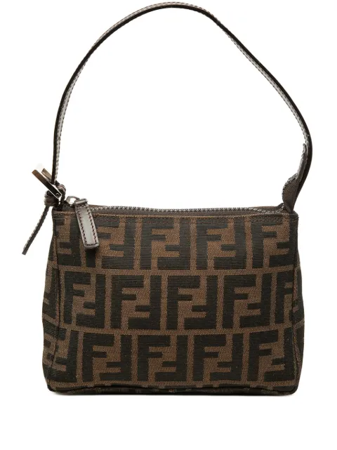 Fendi Pre-Owned bolsa de hombro Pochette mini de lona Zucca del siglo XX