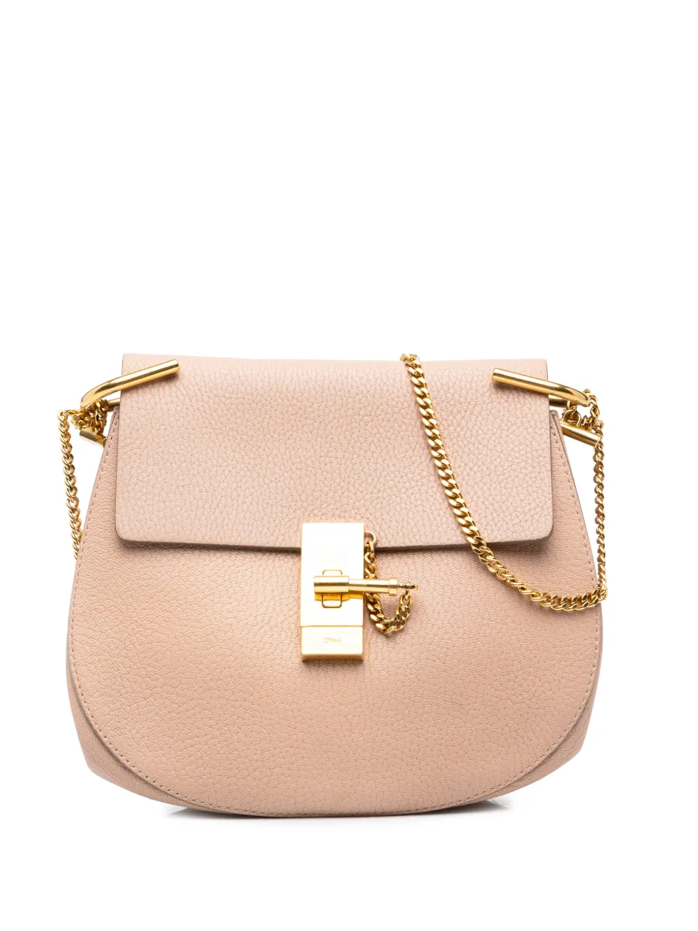 Chloé Pre-Owned 2016 Small Grained Calfskin Drew crossbody bag - Rosa