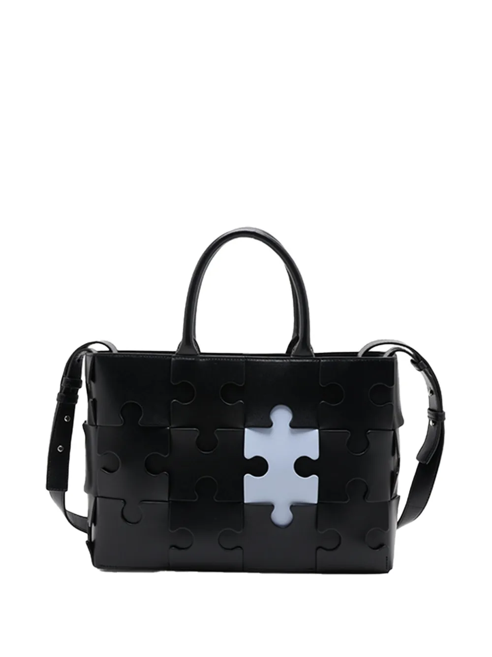 Bottega Veneta Pre-Owned 2015-2026 Leather Puzzle Arco tote bag - Schwarz