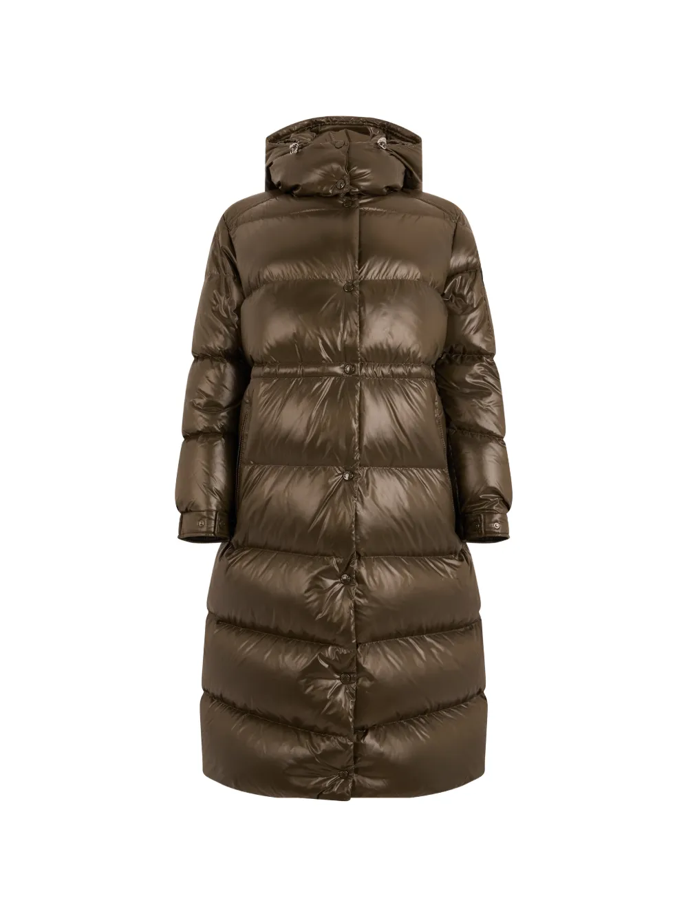 Moncler Cavettaz hooded long down jacket Bruin