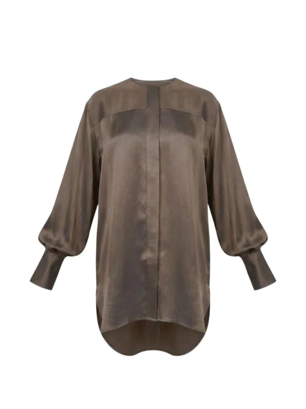 Uma Wang button-up collarless shirt Bruin