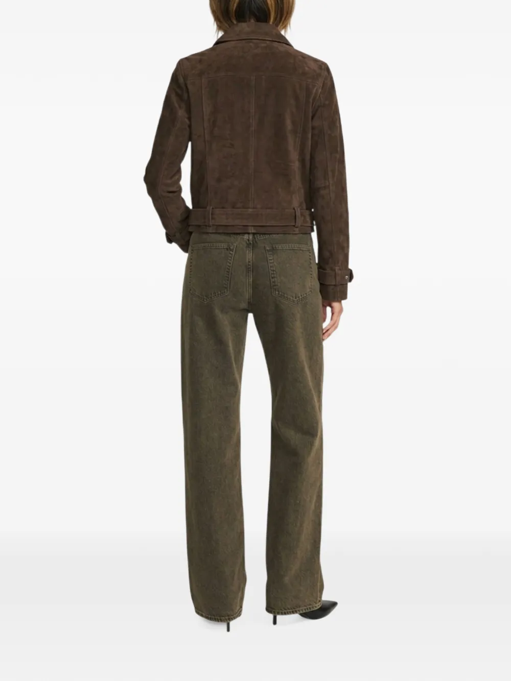 FRAME The Loose acid-wash wide-leg jeans Bruin
