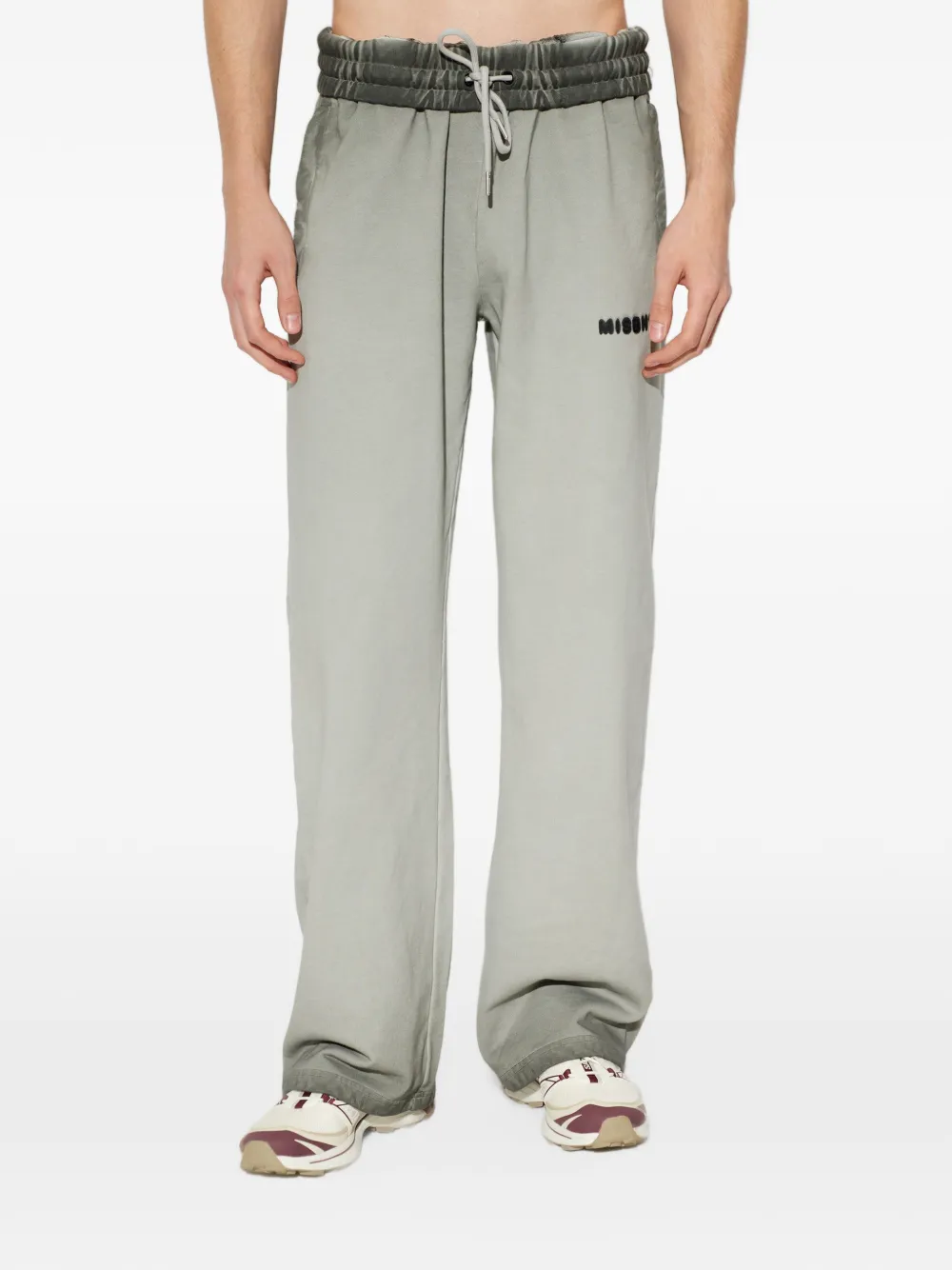 MISBHV logo-embroidered track pants Grijs