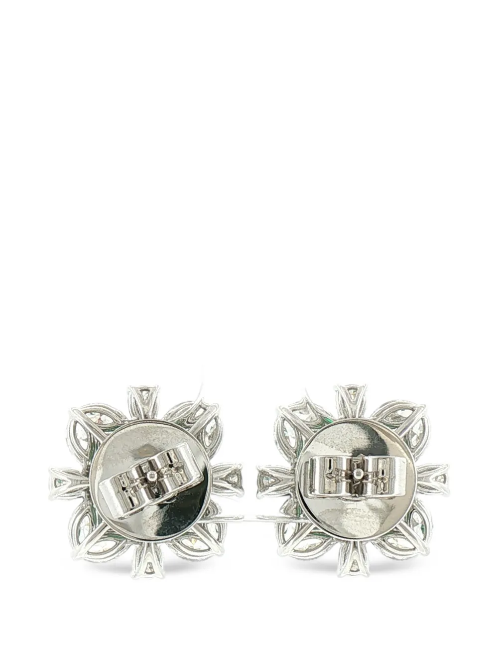 HYT Jewelry emerald and diamond stud earrings - Argento