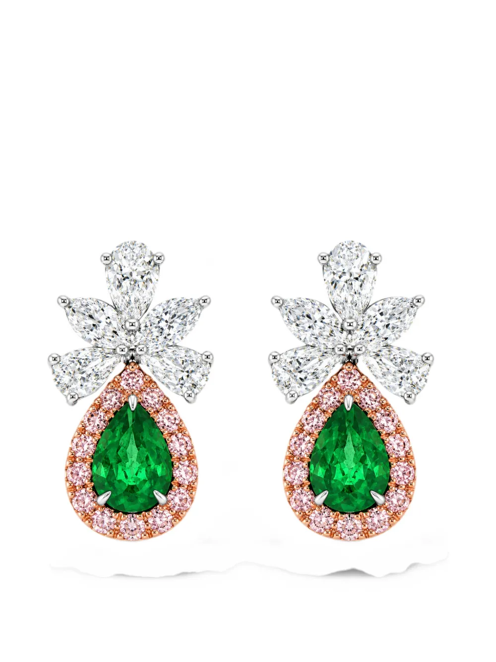 HYT Jewelry emerald and diamond earrings - Argento