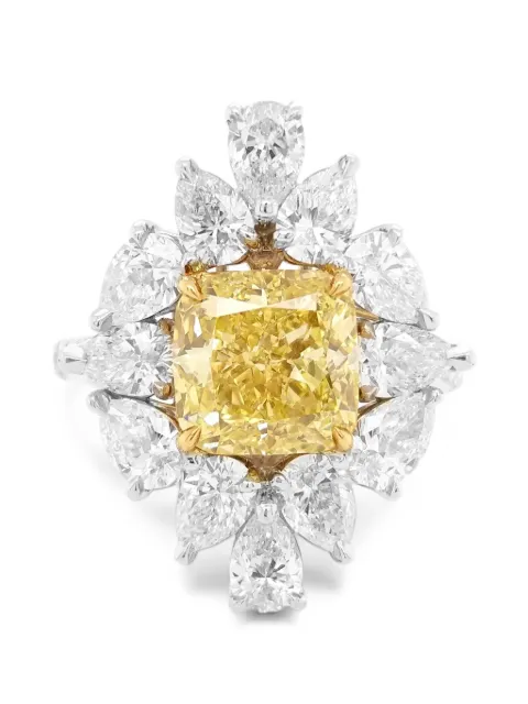 HYT Jewelry yellow diamond and diamond ring
