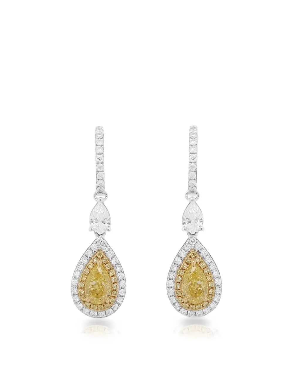 HYT Jewelry diamond dangle earrings - Argento