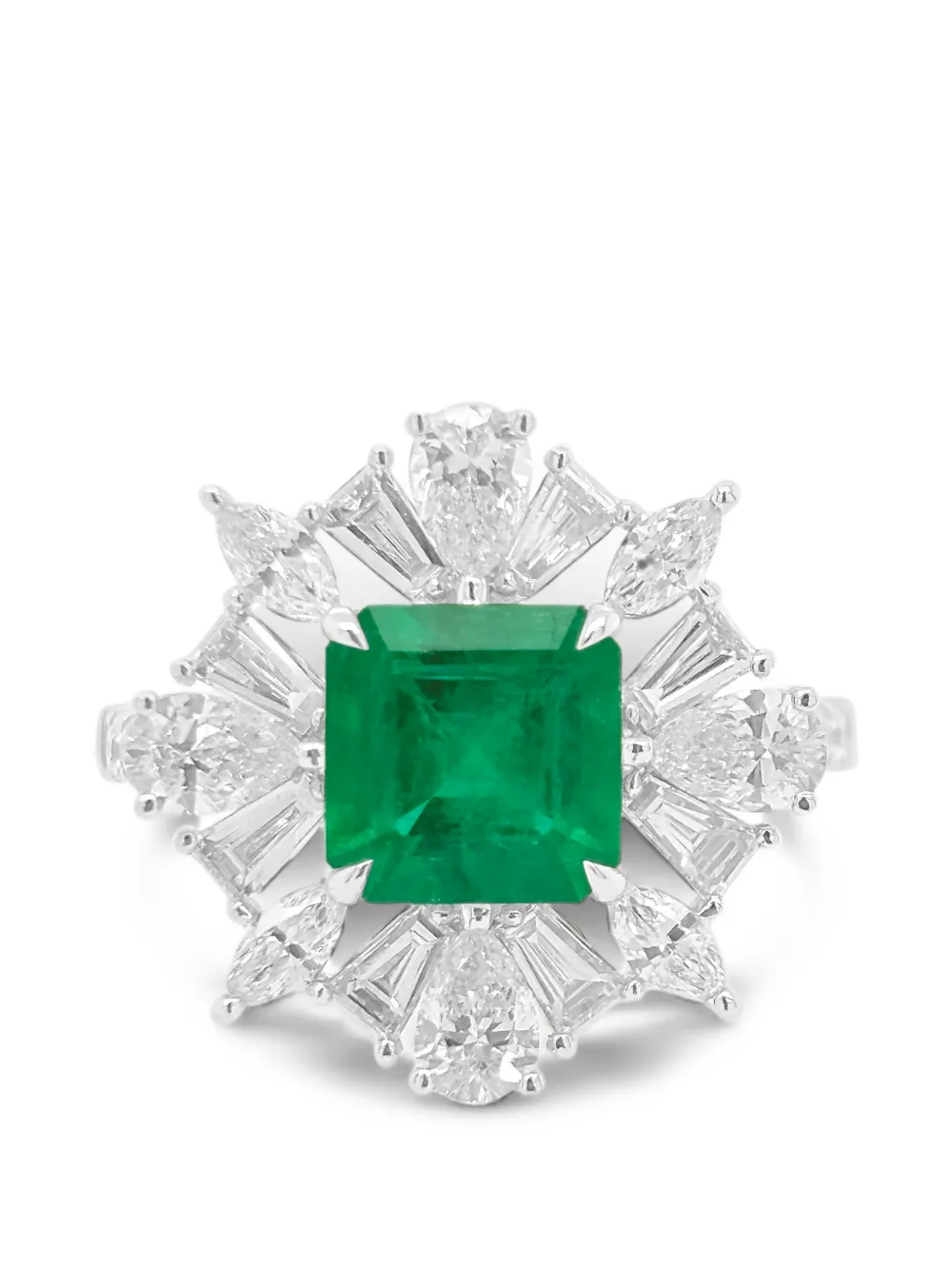 HYT Jewelry emerald and diamond ring - Argento