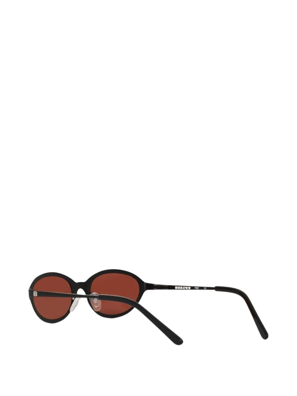 BRU eyewear Poly oval-frame sunglasses Zwart