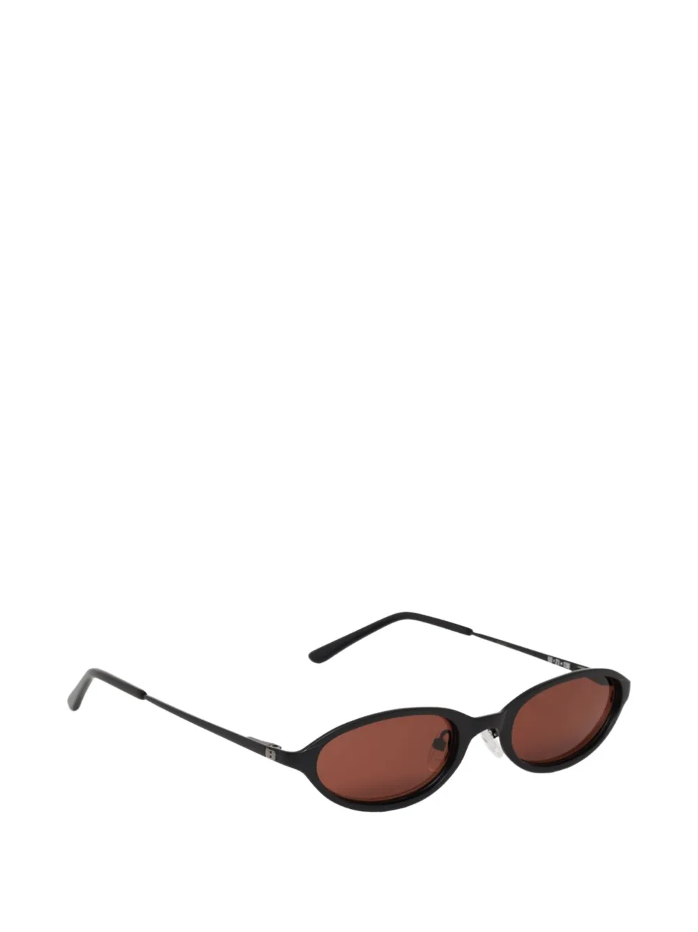BRU eyewear Poly oval-frame sunglasses Zwart