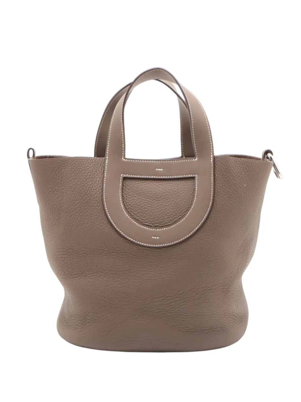 Hermès Pre-Owned 2023 Clemence and Swift In the Loop 23 handbag - Braun