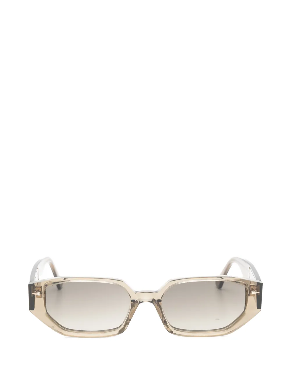 Ahlem Poitou geometric-frame sunglasses Beige