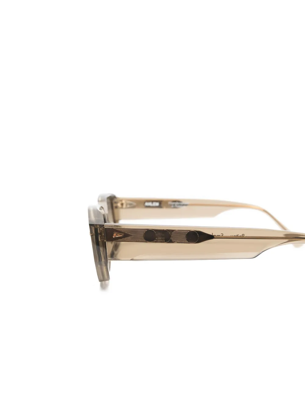 Ahlem Poitou geometric-frame sunglasses Beige
