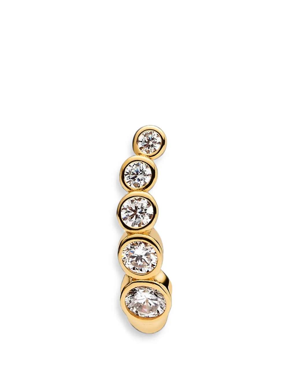 Maria Black Arc Bold Huggie single earring - Gold