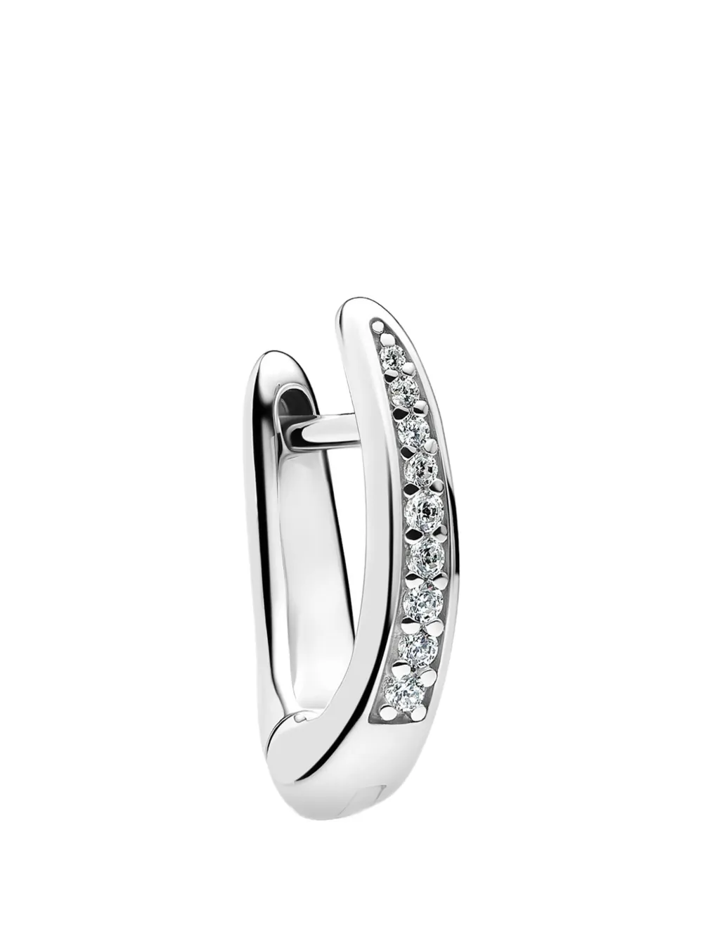 Maria Black Sino crystal-embellished huggie earrings - Argento