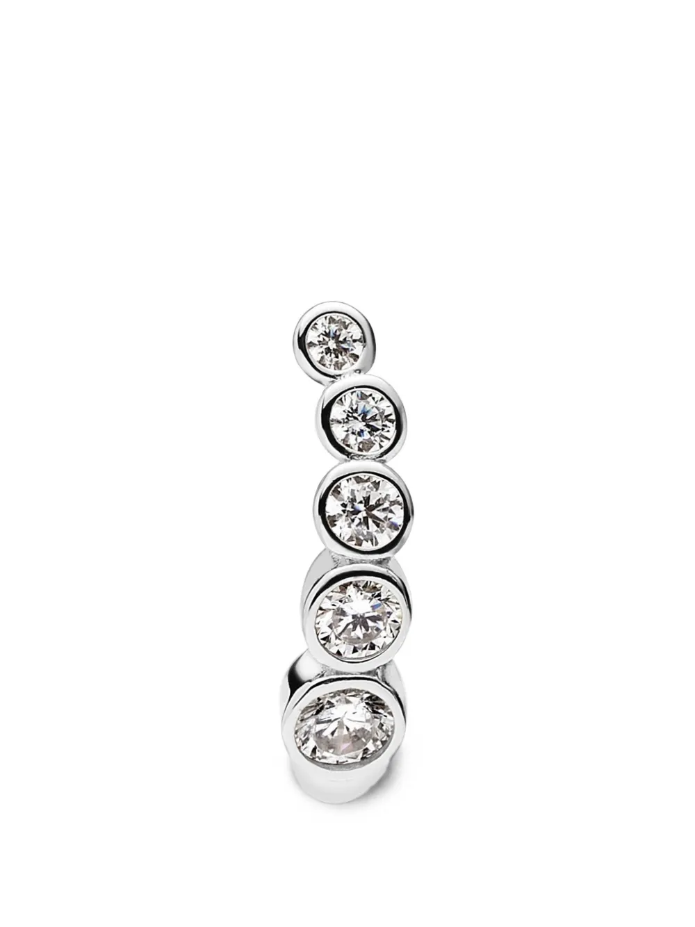 Maria Black Arc Bold crystal-embellished earring - Silber