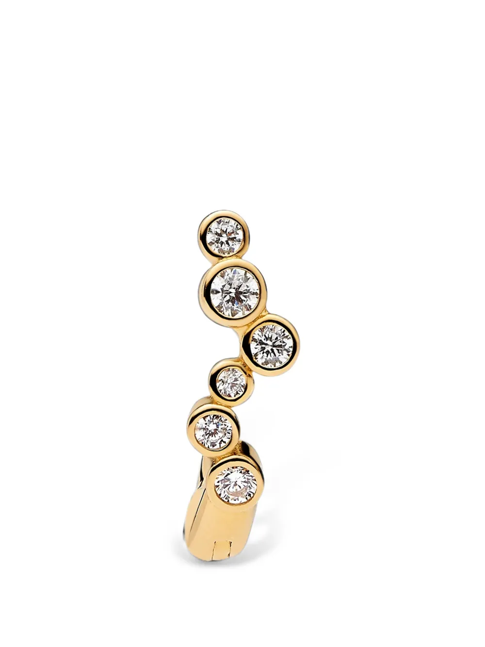 Maria Black Nova Huggie crystal-embellished single earring - Gold
